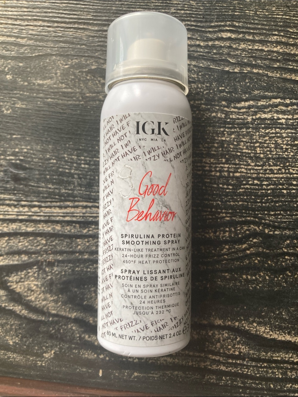 IGK Good Behavior Spirulina Protein Smoothing Spray -keratin like treatment